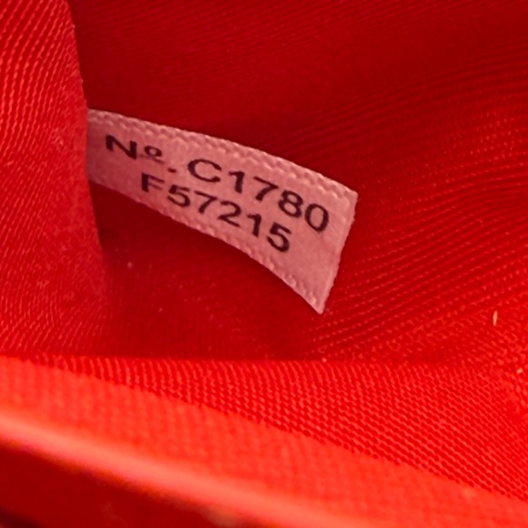 Coach Red Leather Accordion Zip Wallet F57215 Valentines gift! ❤️ preloved - Picture 5 of 10